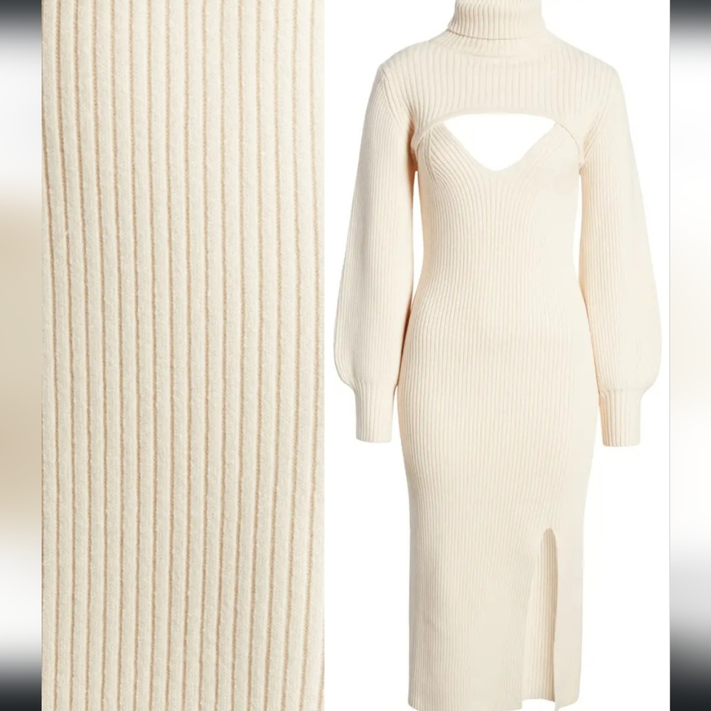 Lulu’s sweater dress & detachable long sleeve sweater on top!